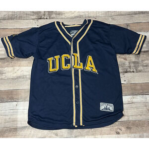 UCLA Jersey Men's Medium Blue Steve & Barry's NCAA Baseball Bruins Bear